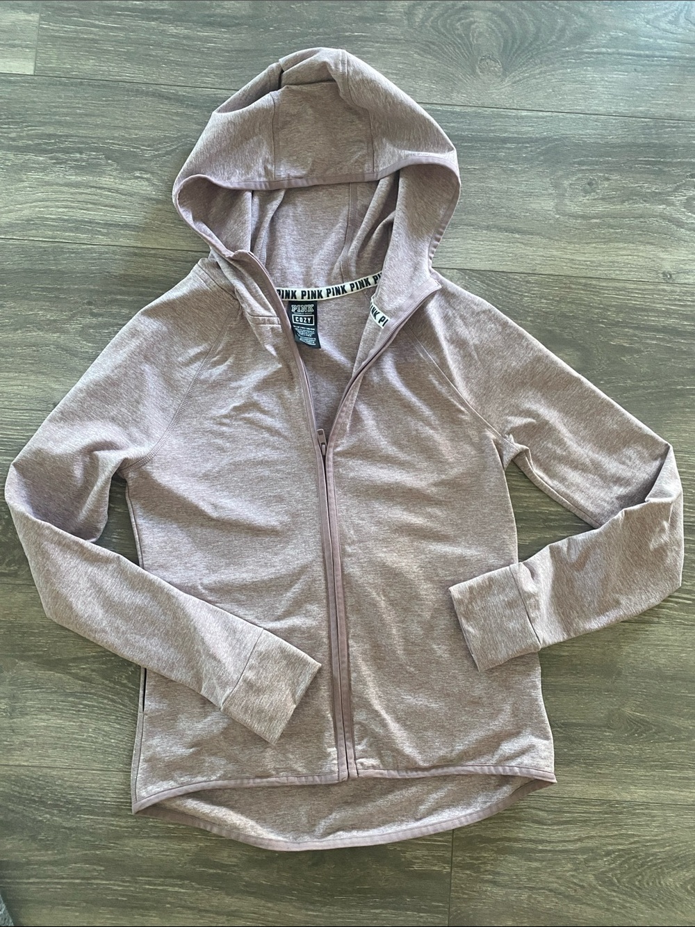 Victoria's Secret PINK Cozy Hoodie in Dusty Mauve